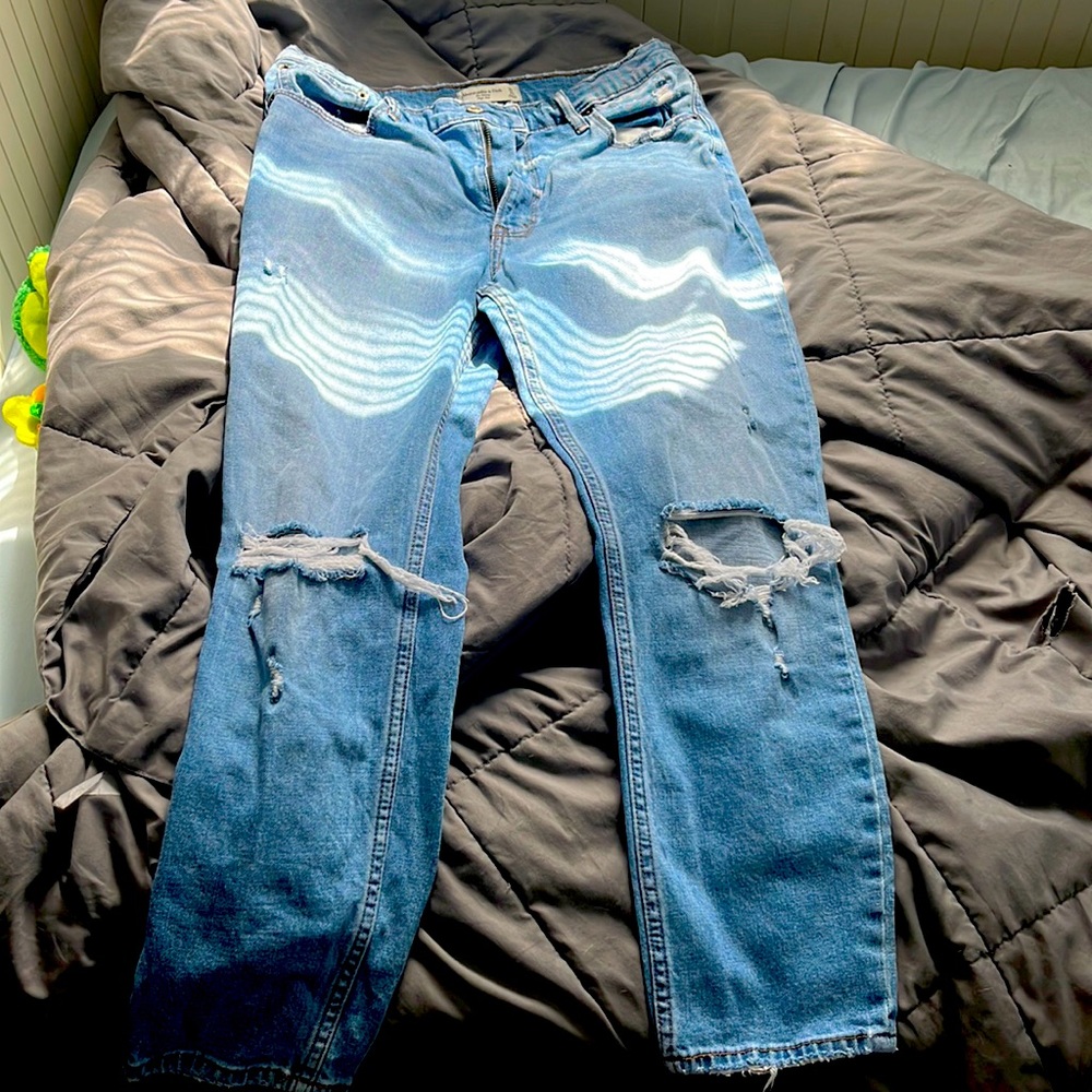 The skinny high rise jeans